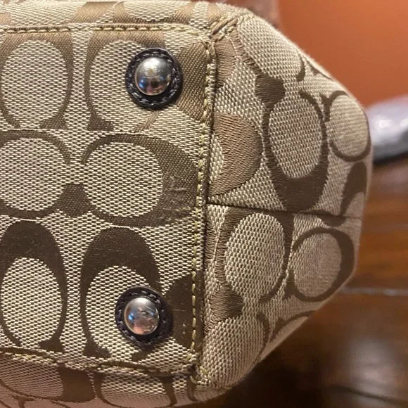 SOLD ON MERCARI Coach Soho Pleated signature North South Tote - Picture 3 of 9